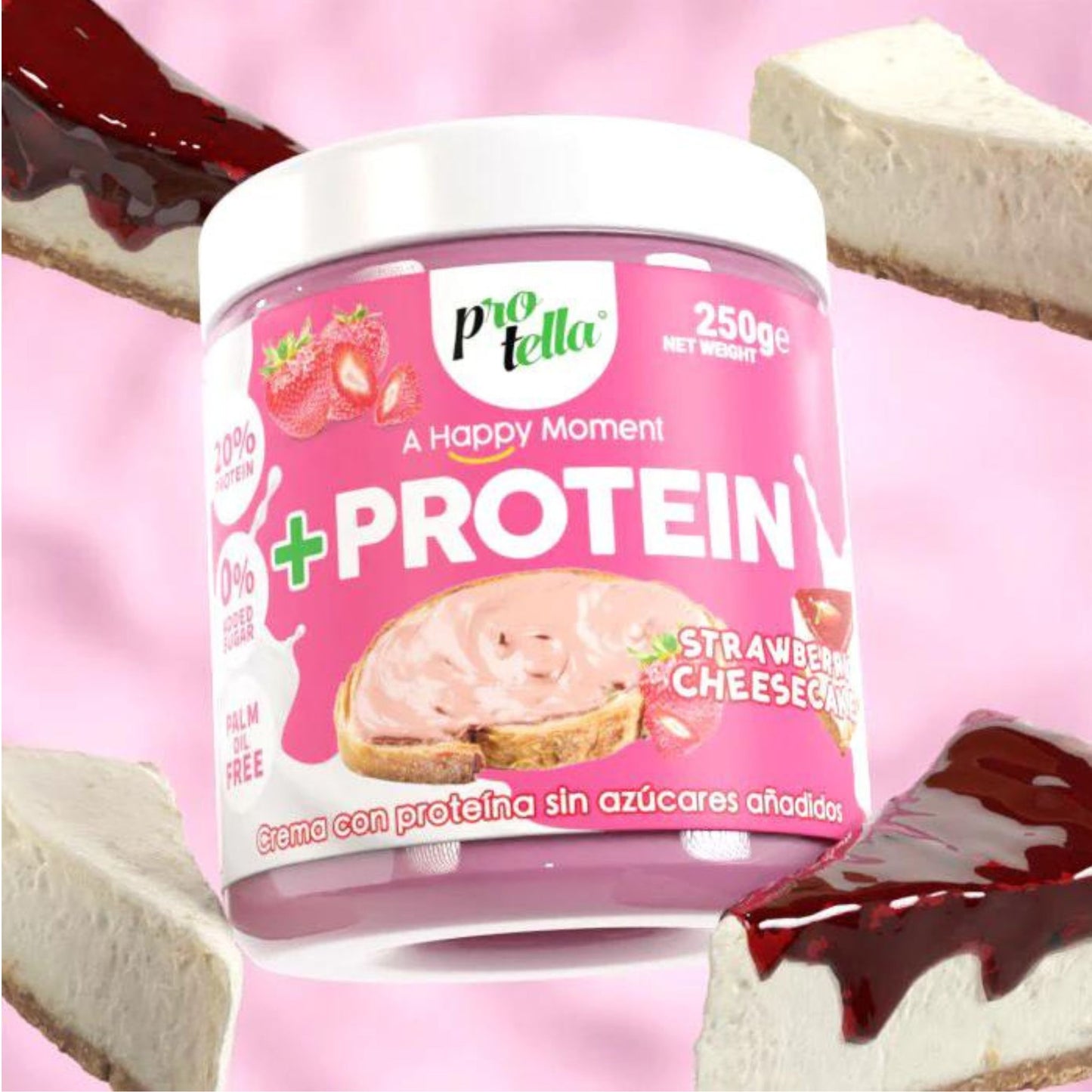 Protella Crema Protein Strawberry Cheesecake 250g