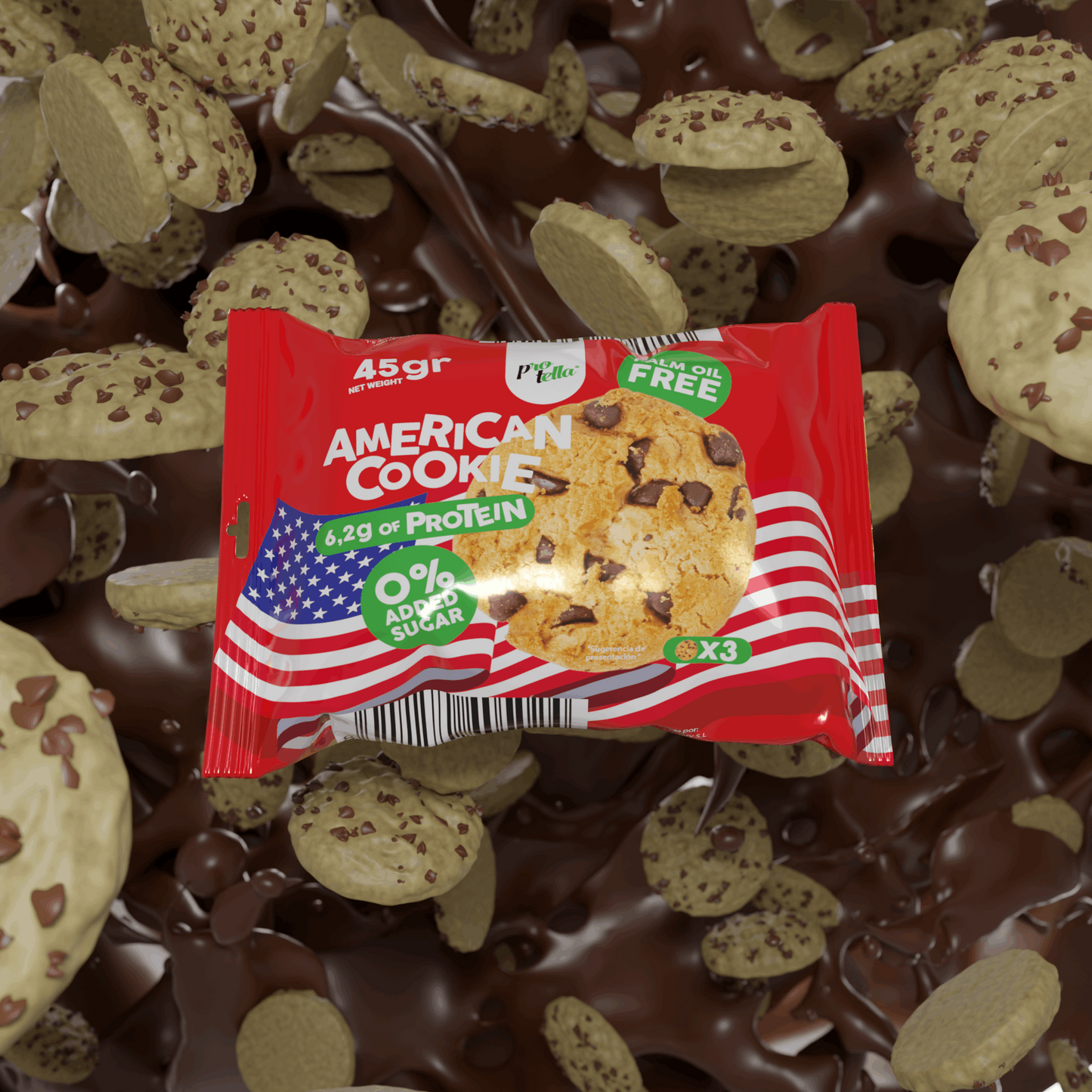 Protella American Cookies 45gr - Salufarma