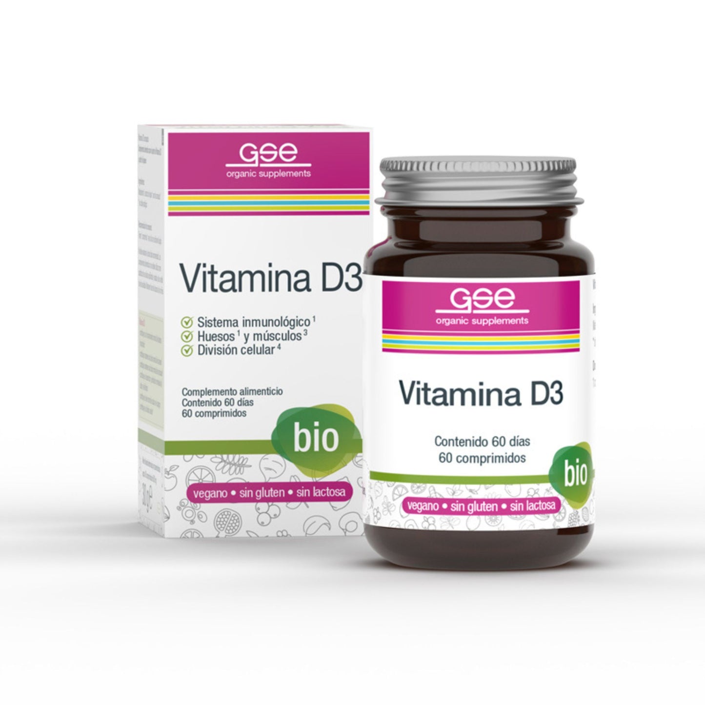 GSE Vitamina D3 60 comprimidos