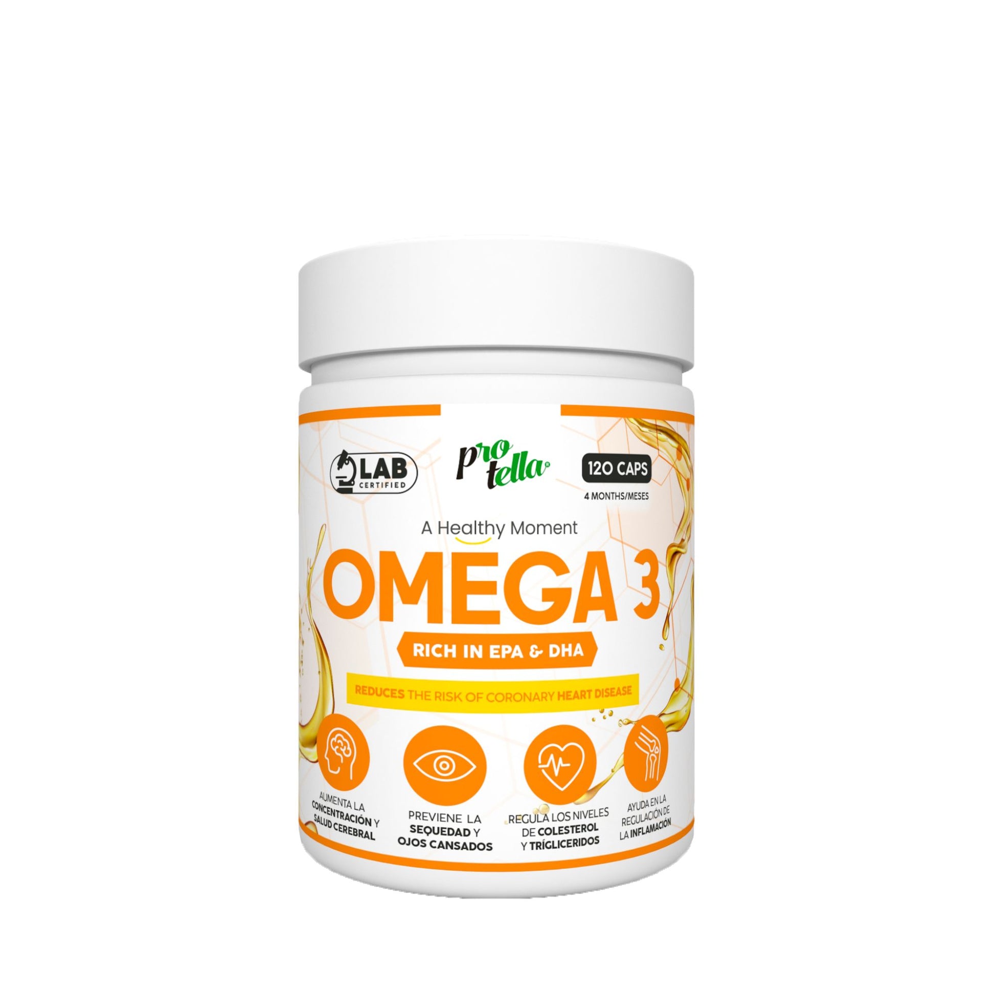 Omega 3 EPA & DHA 120 Capsulas - Salufarma